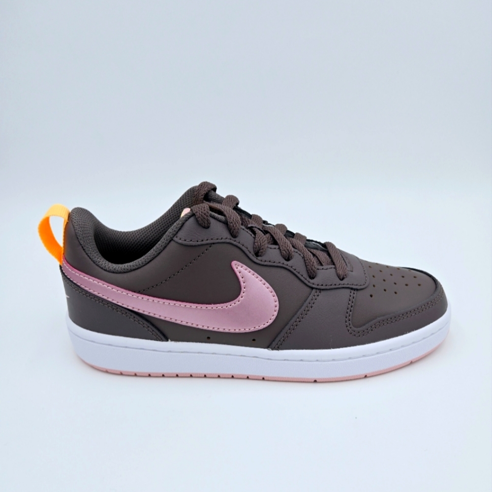 NIKE COURT BOROUGH LOW 2 (GS) Violet/Pink Kids Shoes  BQ5448-200 #C3